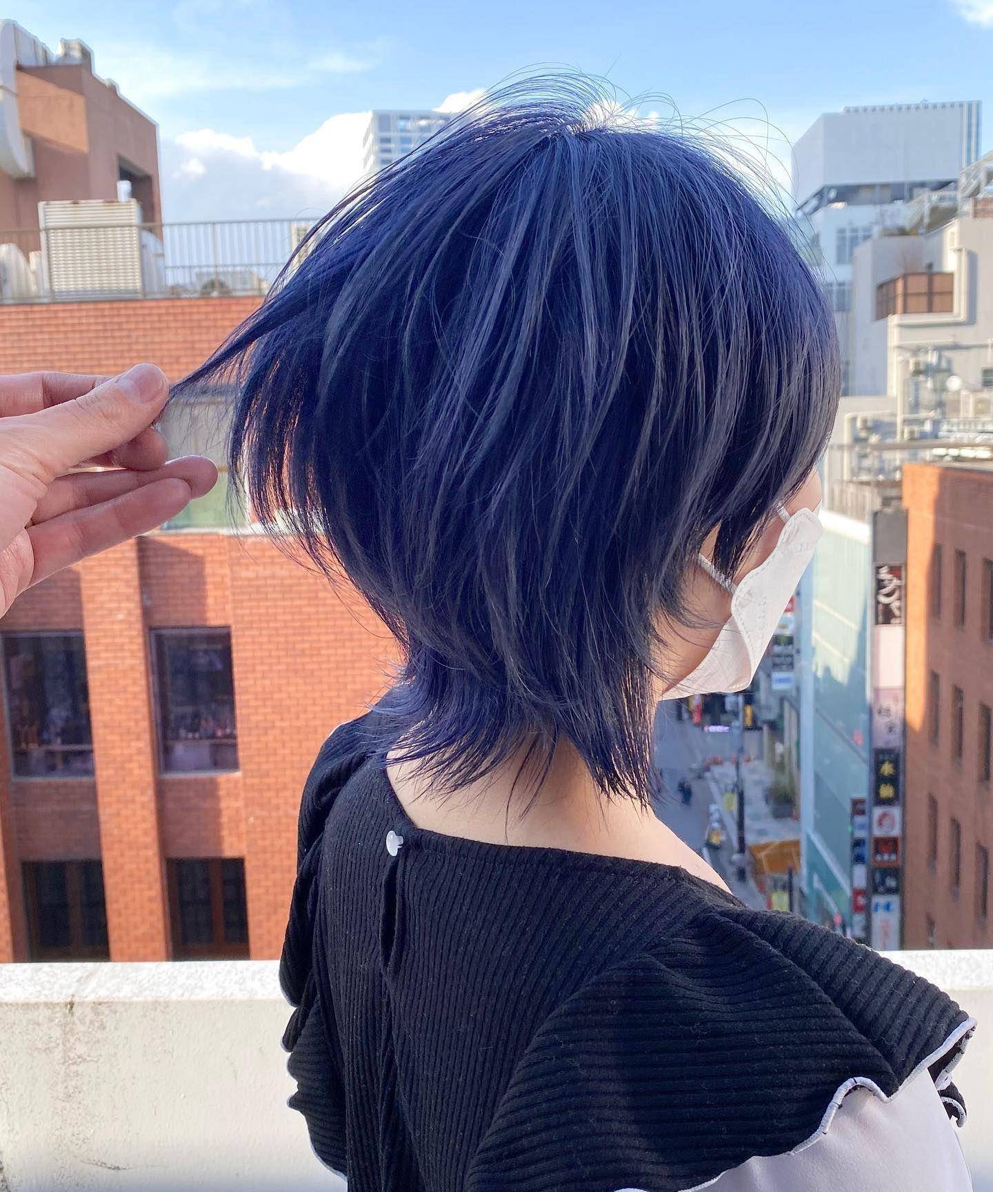 原创白发阿姨做纹理短发年轻女生做狼尾发型效果都很美