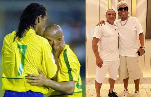 原创卡洛斯小罗久违合影加起来91岁身材严重发福感情史都很乱