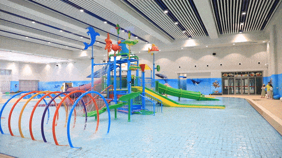 周口游泳馆儿童水上乐园即将开园24小时活水循环