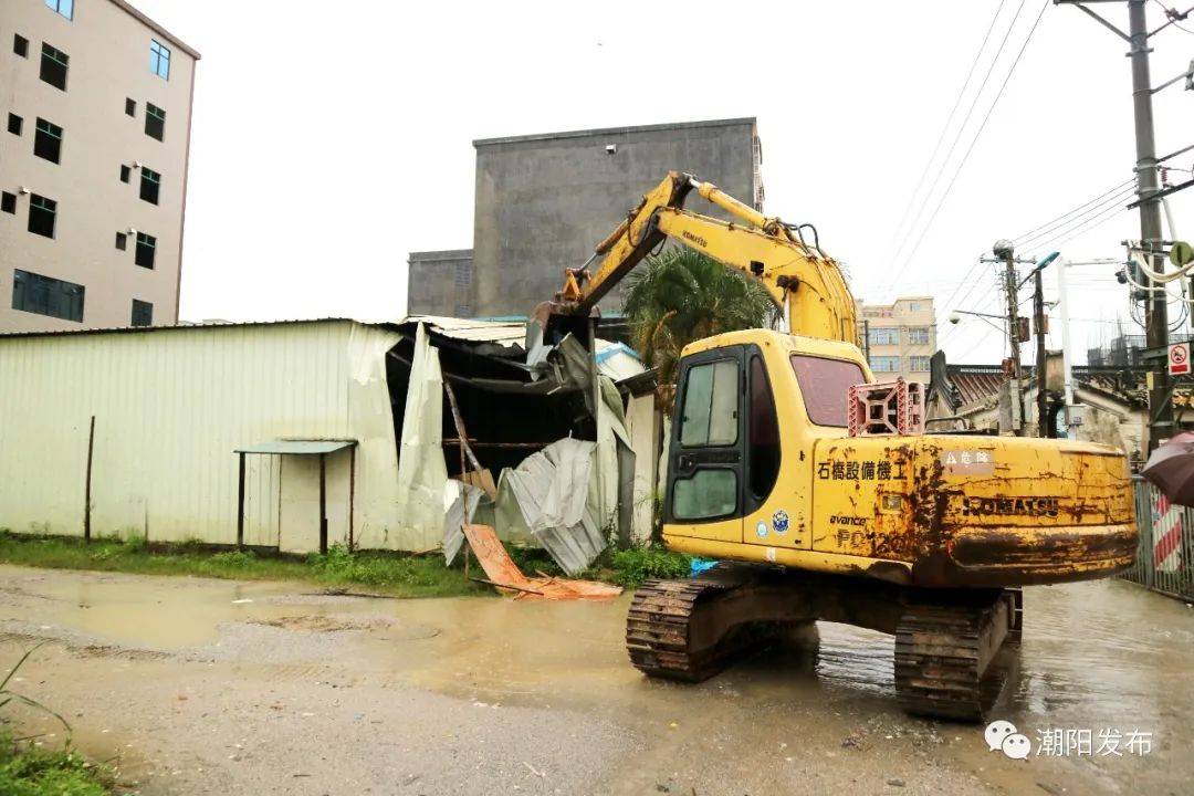 【拆违在行动】贵屿镇拆除5宗违建 还路于民