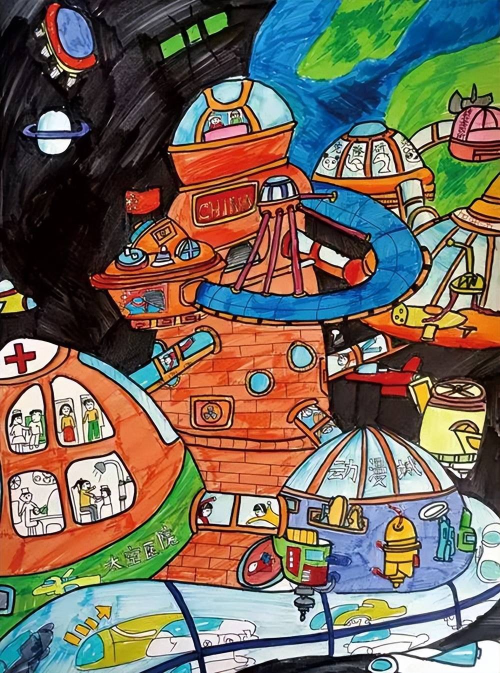 少儿画苑第35届国际少儿书画大赛征稿倒计时来看世界获奖儿童画