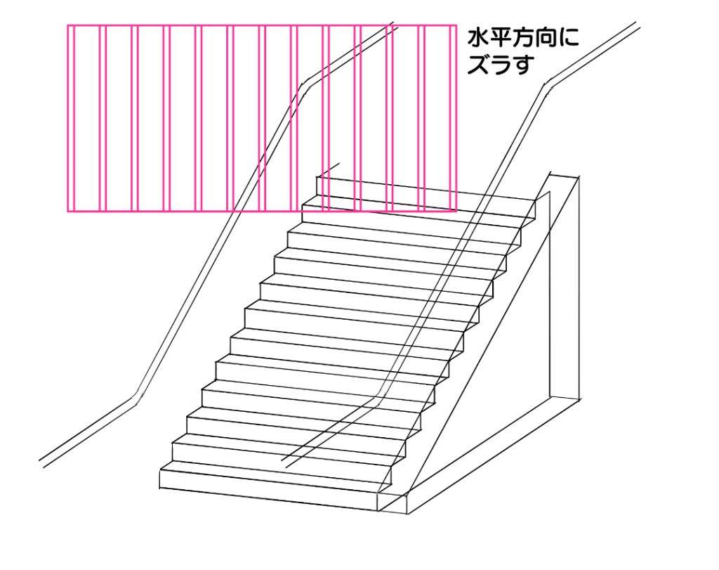 立体梯子画法步骤图片