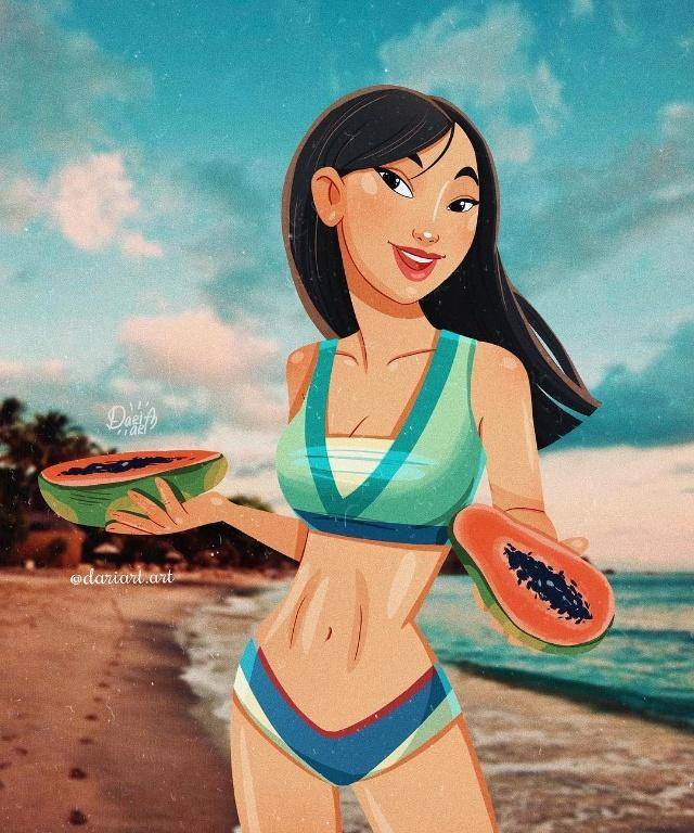 社交网络的时代,迪士尼的公主们也跻身网红行列?_比基尼_系列_造型