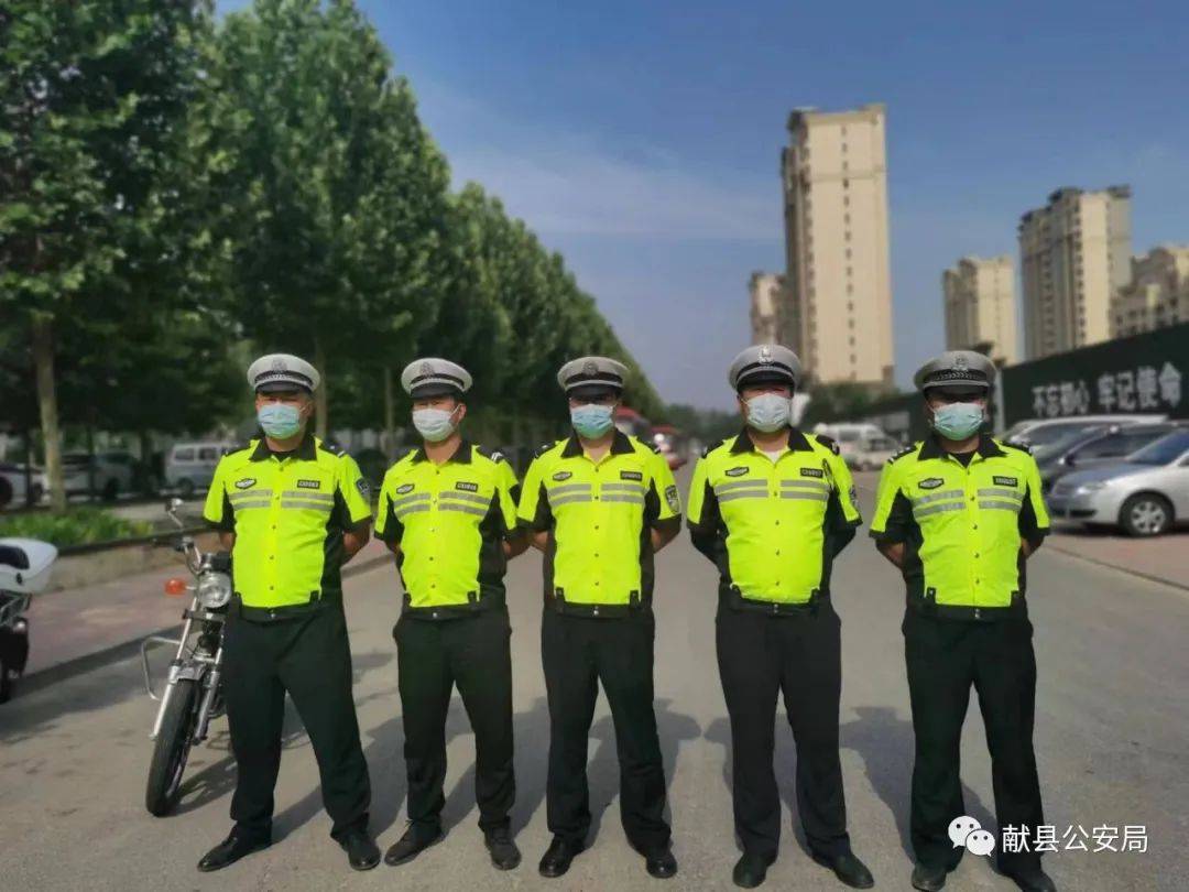 沧州交警无惧烤验再次启动护考模式