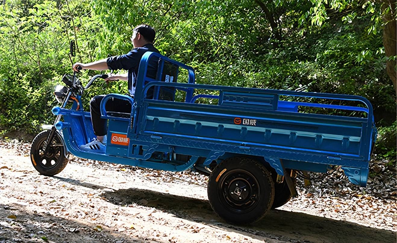 2款拉货用的电动三轮车,一次能拉千斤以上,适合农忙,货物运输