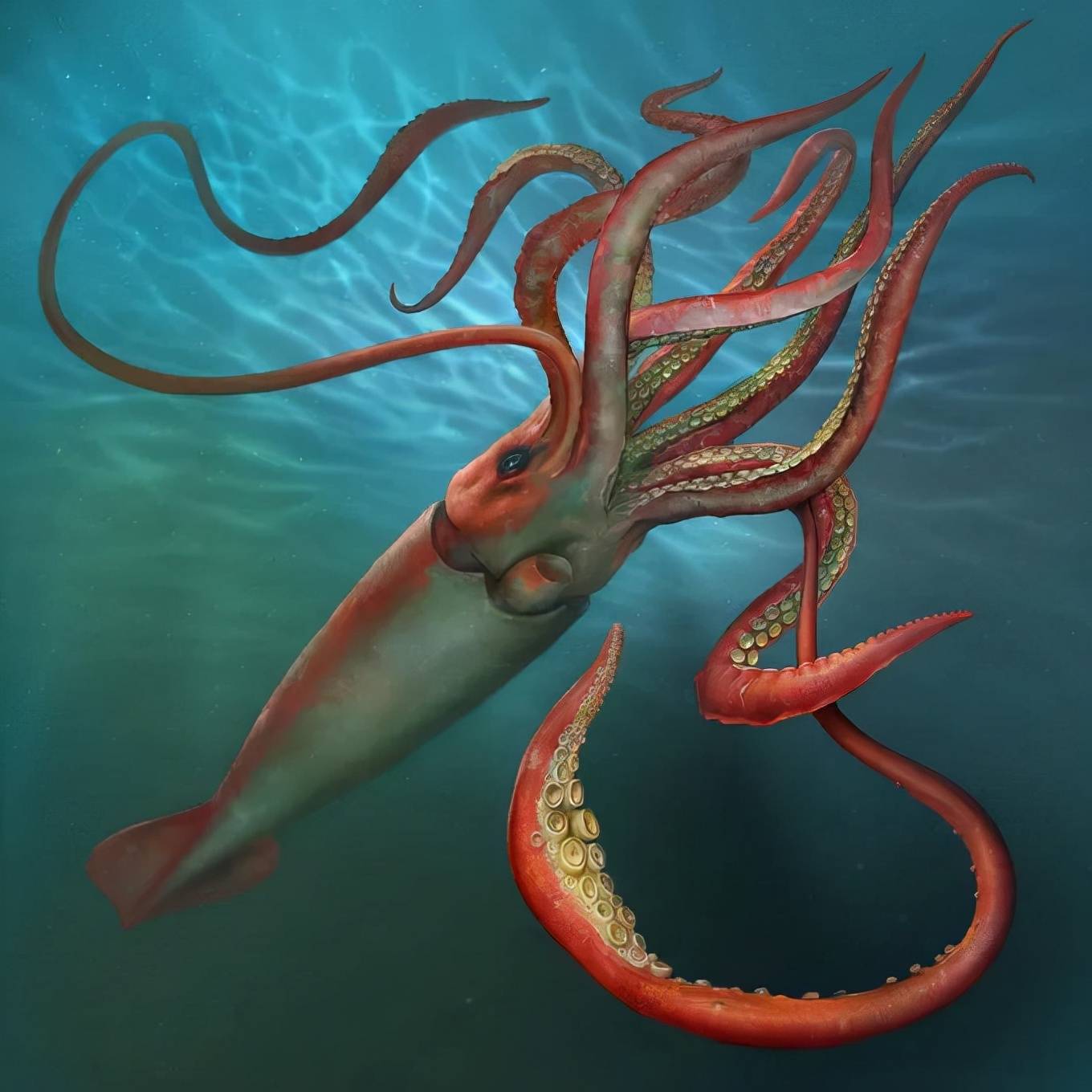 原创世界上最大的无脊椎动物是大王酸浆鱿
