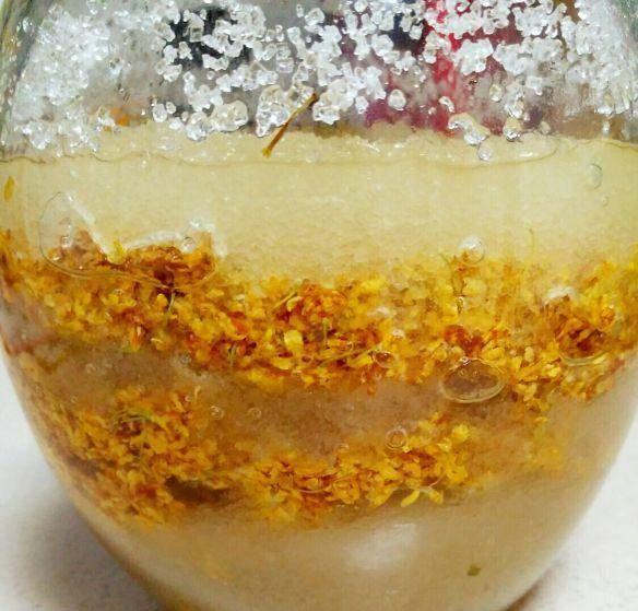 原创糖桂花最简单成功率最高腌制出鲜花不变色