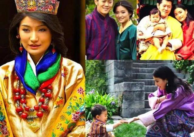 29岁不丹王后用发箍充当皇冠出席国宴,全靠颜值在硬撑_王室_珠宝_拉米