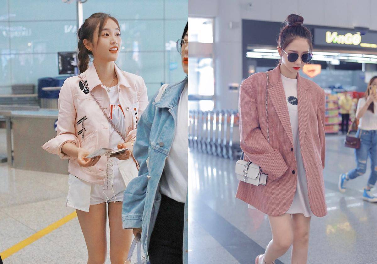 原创吴宣仪与孟美岐同穿粉色一个腿细一个气场足谁更美