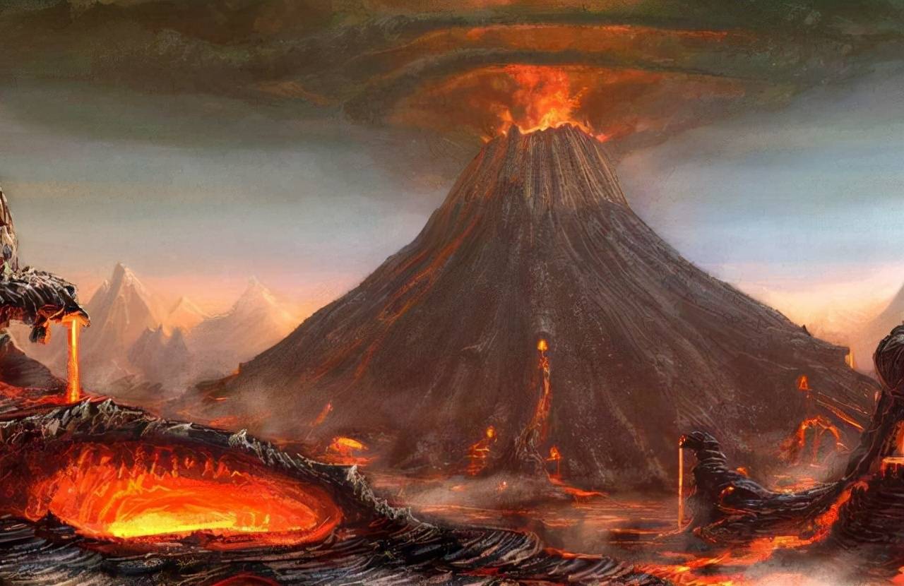 海底火山 简笔画图片