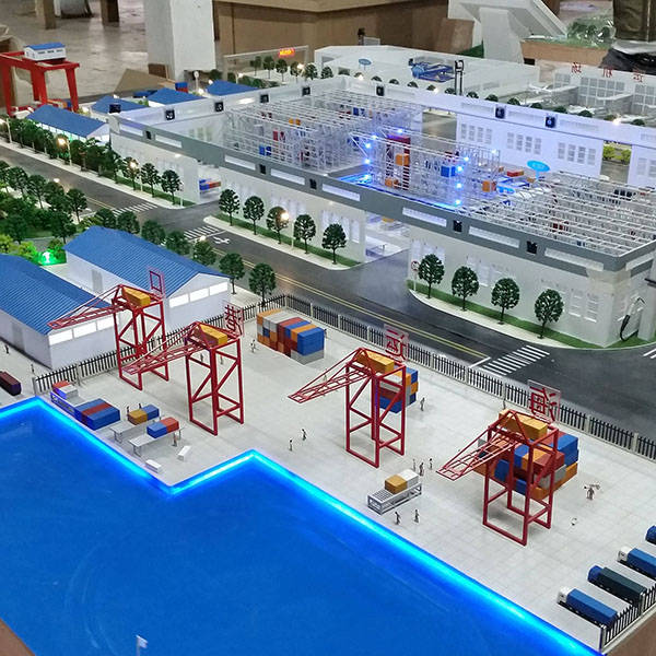 港口物流机械动态模型制作_沙盘_整体_设计