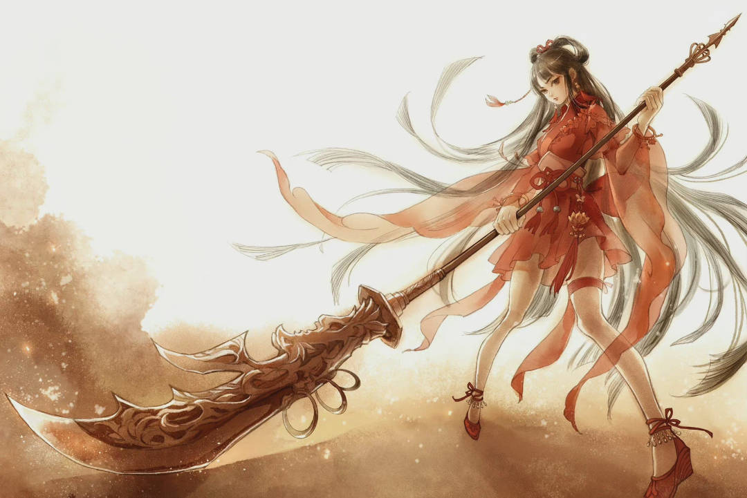 原创精致又神秘的古风人物插画给人一种缥缈空灵的感觉