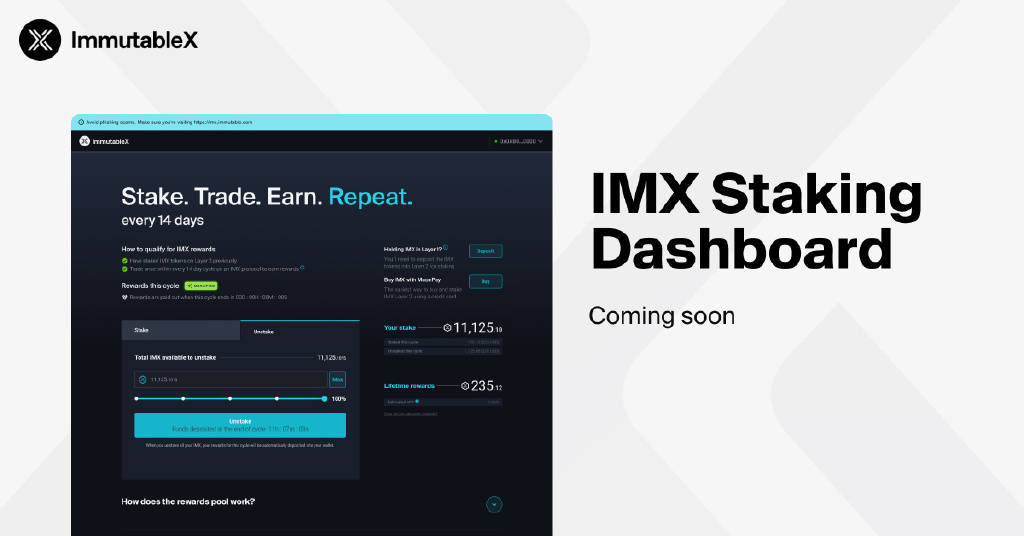 Immutable X正式开启imx代币质押 详细imx质押介绍 看好imx发展前景_手机搜狐网