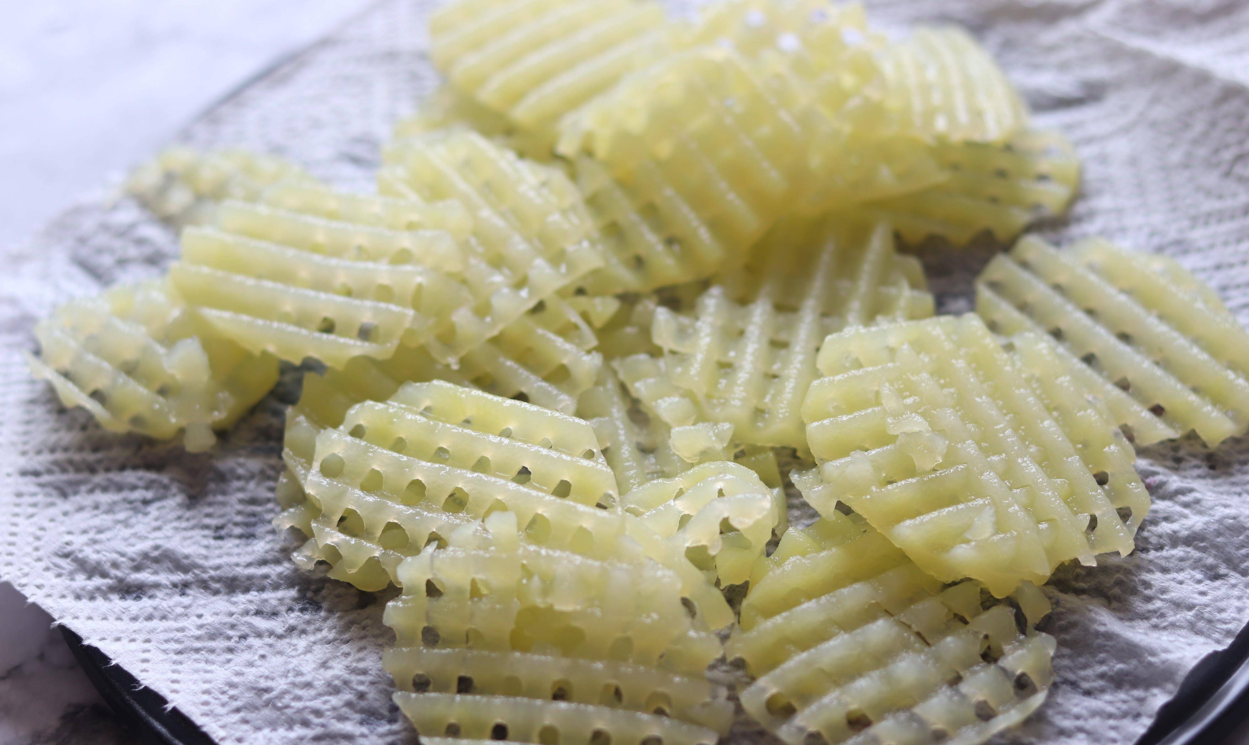 原创在家做脆脆香薯格不油炸低脂更健康吃了不怕胖