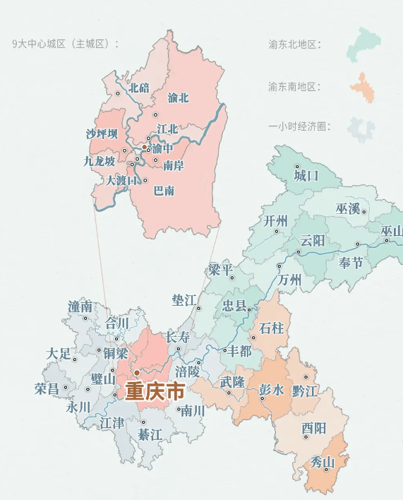 原創重慶市的區劃變動4大直轄市之一重慶市為何有38個區縣