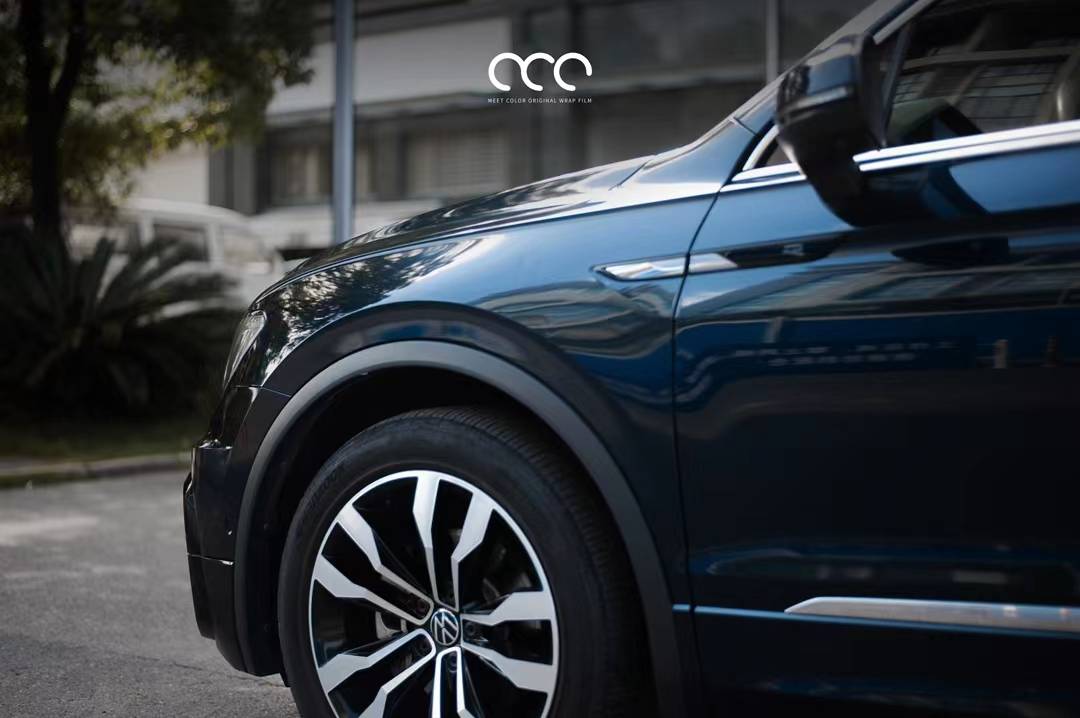 大众途观l漫彩改色膜松石绿典藏版清新不俗气的颜色