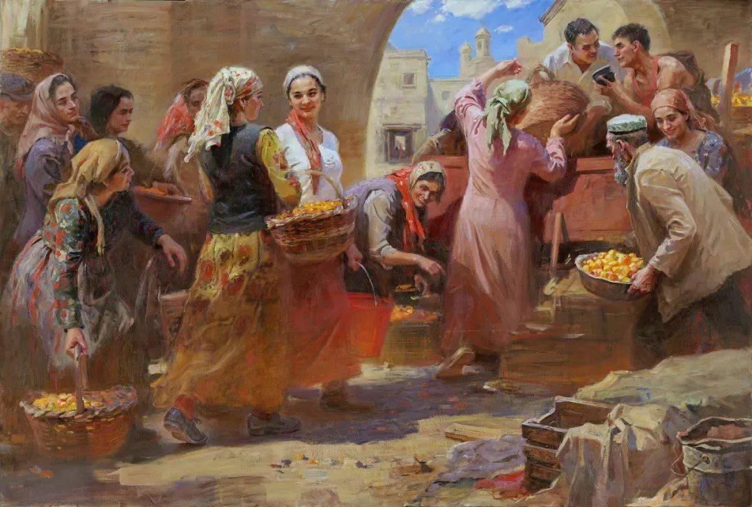 "雄关漫道"主题美术作品展丨盛世芳华(五)_新疆_油画_cm