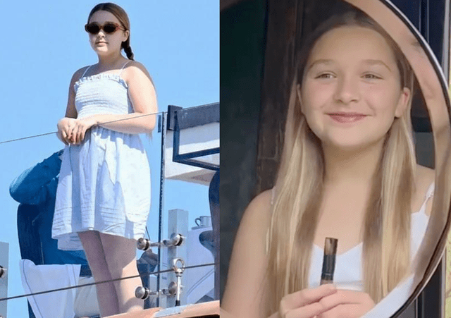 阿汤哥16岁女儿近照,身材丰腴有女人味,和小贝女儿小七拉开差距_苏瑞