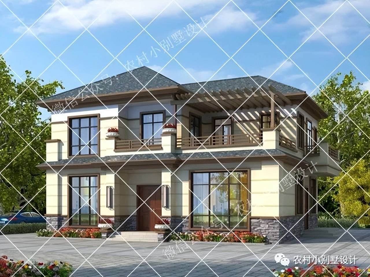 11款露台二层农村别墅,第3款最让人惊艳 占地不大却很实用_房子_生活