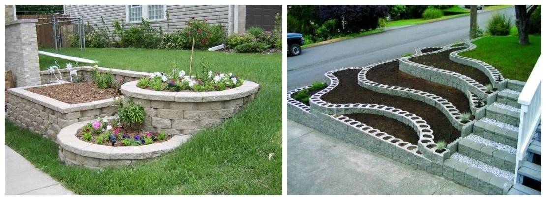 有下沉式庭院的真心建议做个阶梯式花坛浇水打理非常方便省力