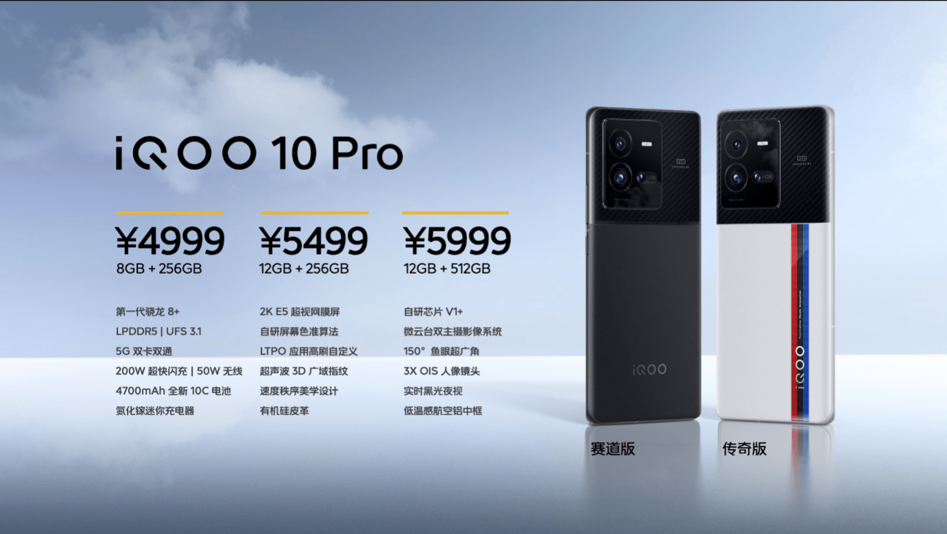 首发量产200W 超快闪充 高性能旗舰iQOO 10系列发布-锋巢网