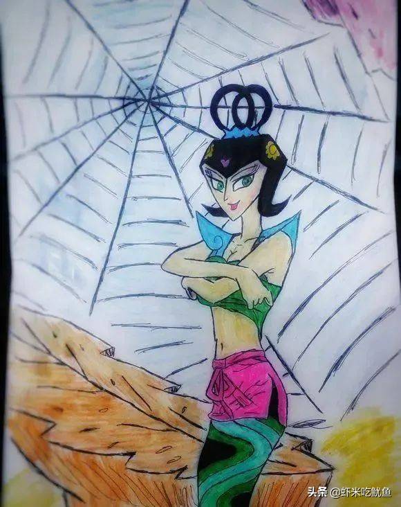 她是《葫芦小金刚》中的第一反派,葫芦娃几乎都败在她手下_锦囊_青蛇