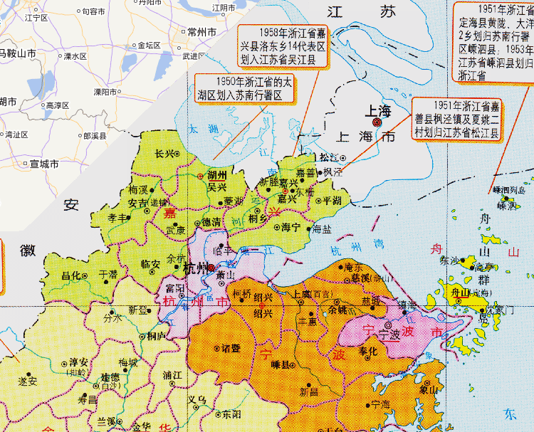 江苏浙江地图在一起图片