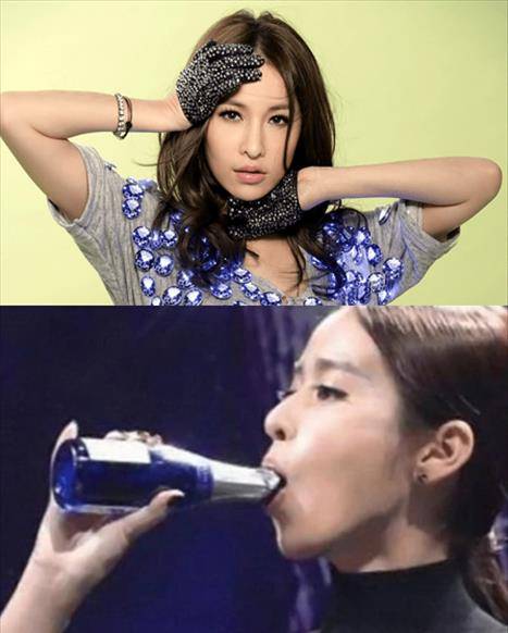 原创女星喝水骚操作颖宝普通冰冰霸气最后一位姿势想起什么