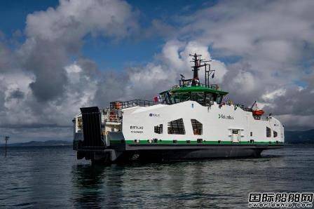 挪威船厂westconyard交付一艘电池动力车客渡船