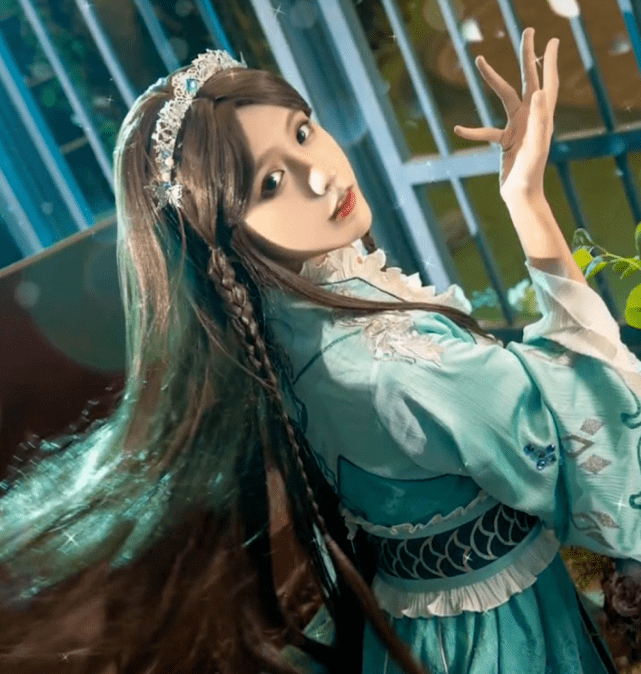 比动漫还美,女生cos《斗罗大陆》宁荣荣,成品跨越次元壁_角色_国漫_茗