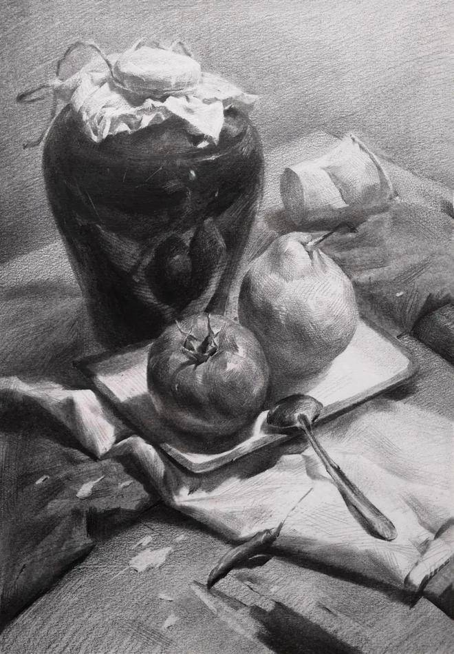 新奇点画室带你学习如何画好素描建立黑白灰大关系是关键