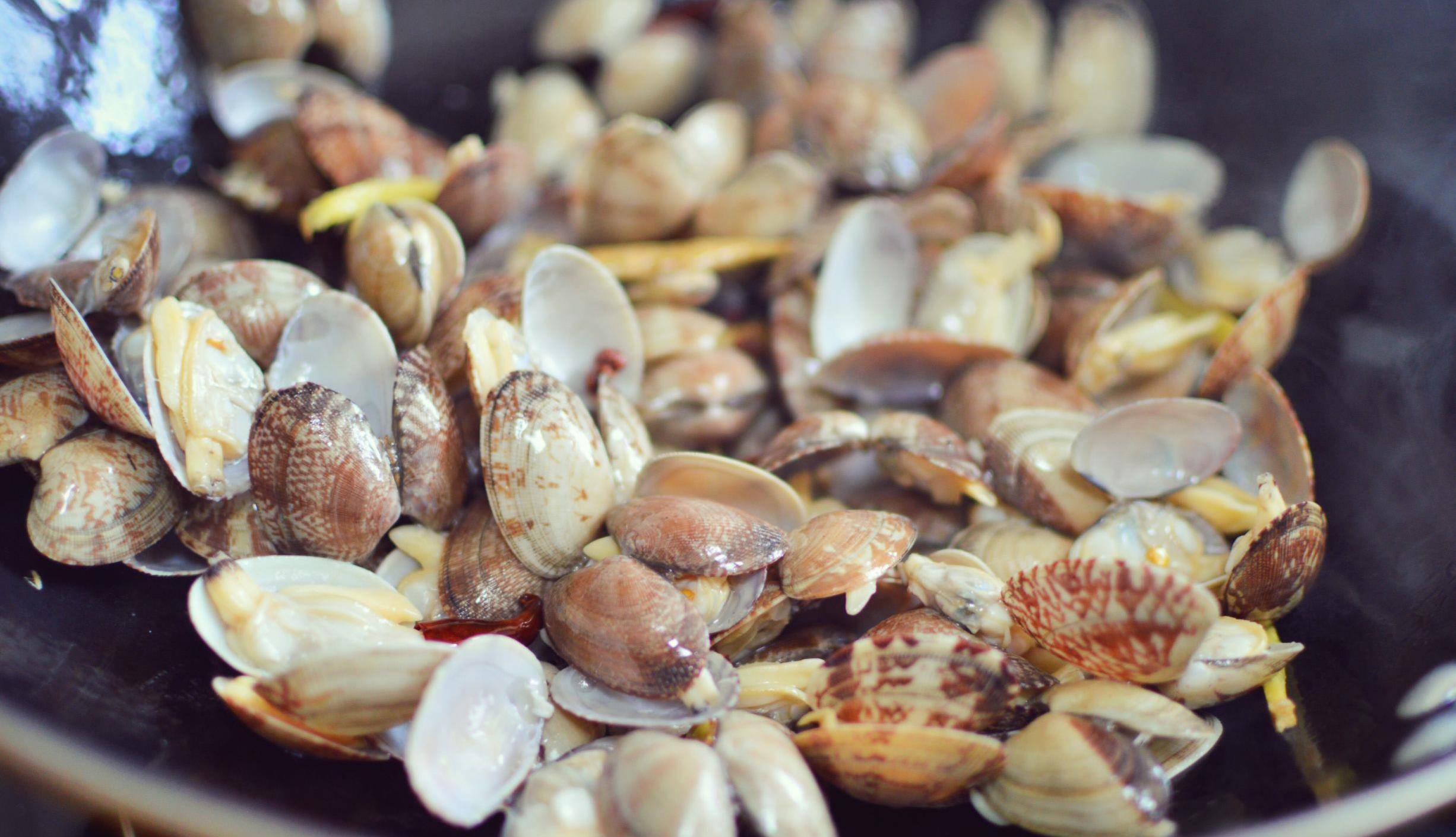 这一盘花蛤不足5元钱,用酱汁爆炒,鲜美入味!好吃到想舔壳_含量_配料_