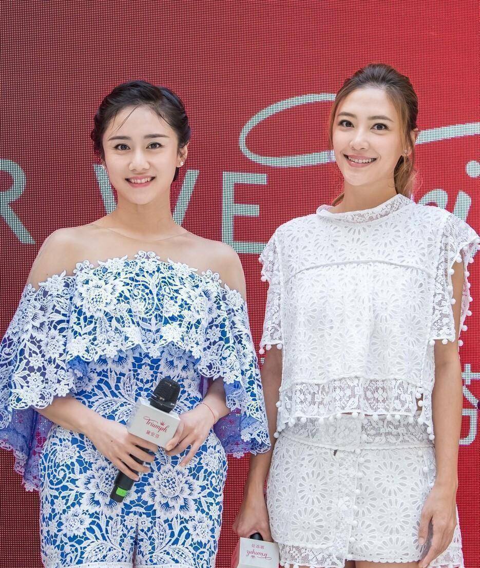 刘芸与应采儿同框,都穿镂空装显出"辣妈"气质,看着好养眼_时尚_造型