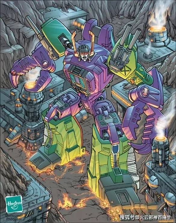 美版:星云星妖蜂派首领扎克领主,将自己改造为变形金刚的头部,这个