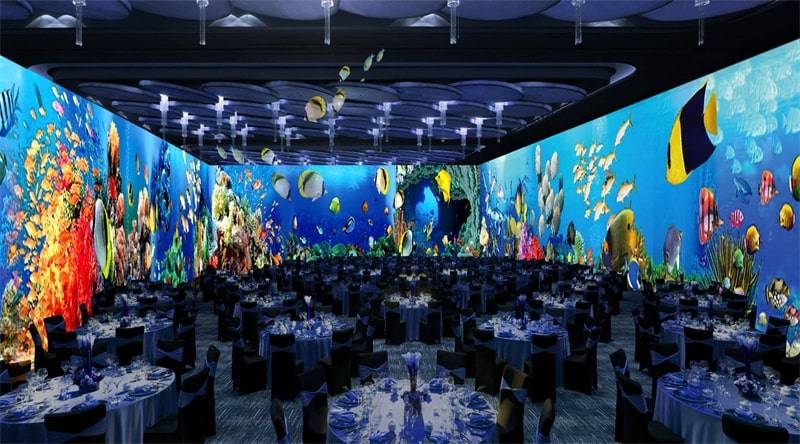 全息光影宴会厅!打造互动视觉新场景!_技术_投影_传统