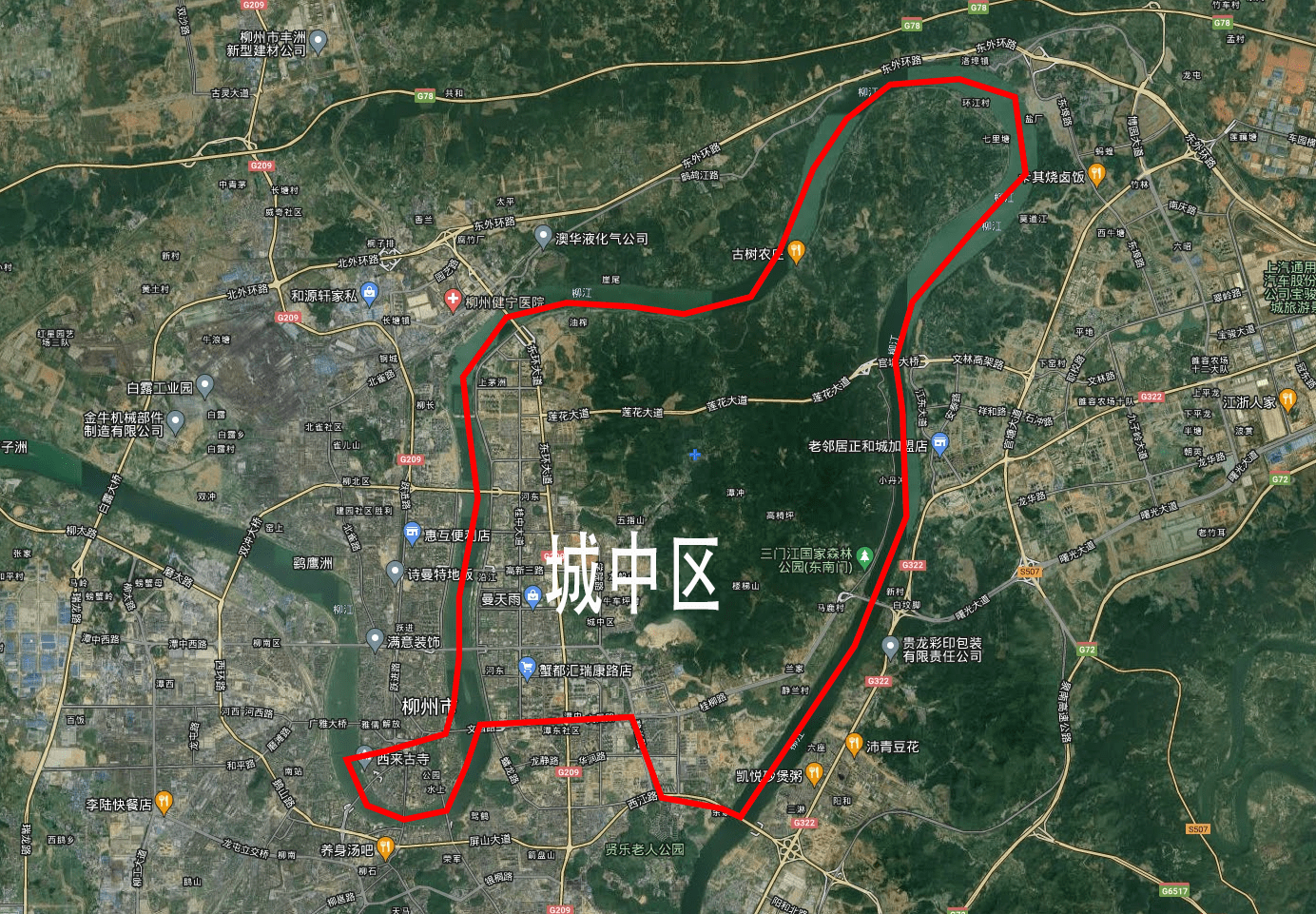 广西每平方公里创造gdp最高的一个区,不是南宁青秀,而是柳州_城中区