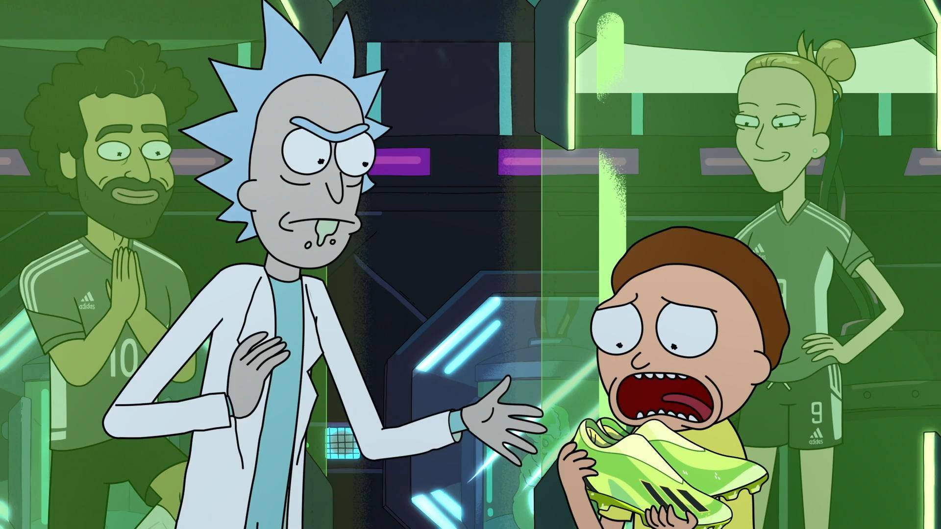 adidas×经典动画《瑞克和莫蒂》:一双踢球到飞起的球鞋_and_morty
