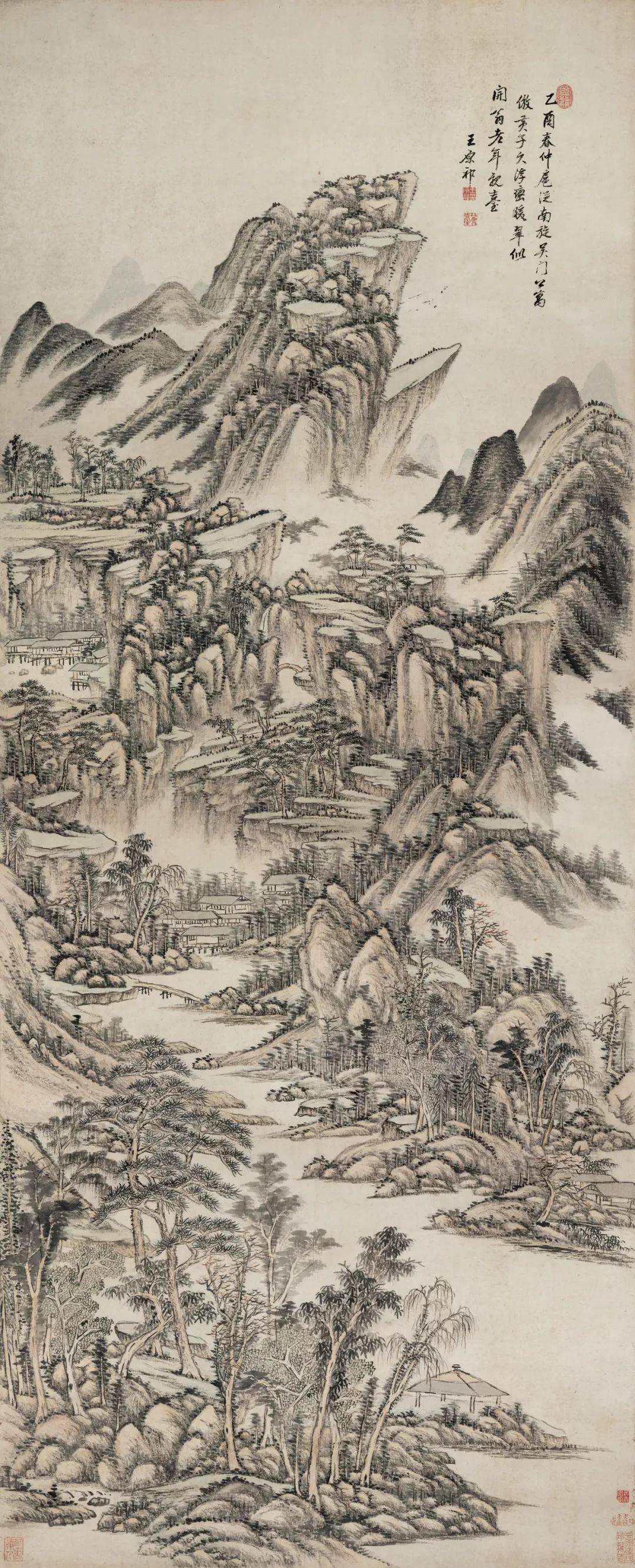 王时敏,王鉴,王翚,王原祁四人他们对清代和近代山水画有着深远影响