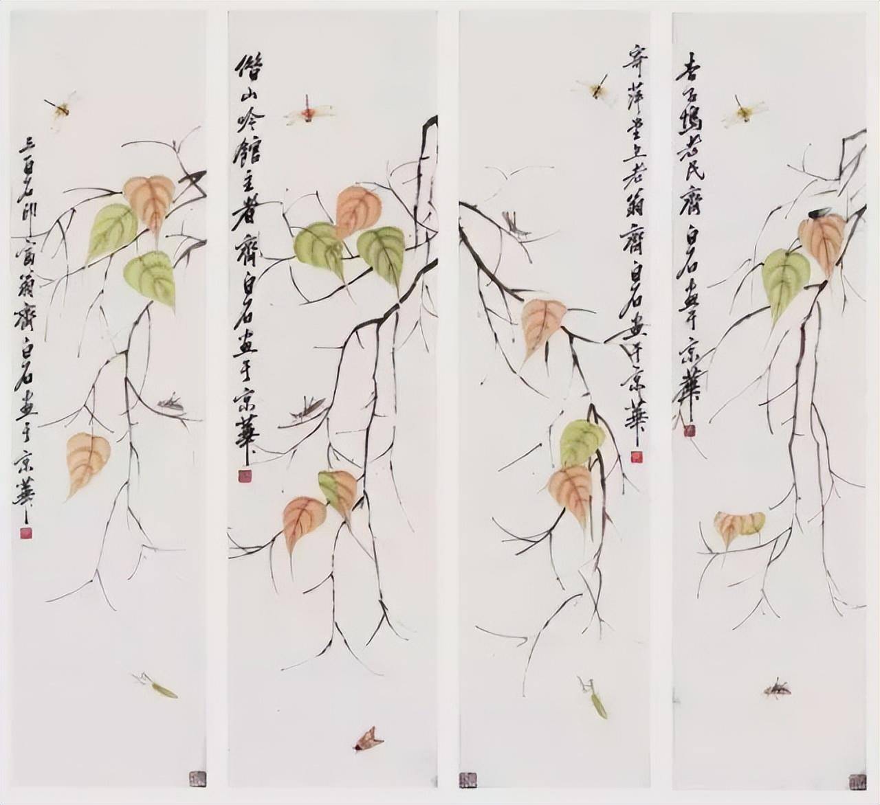 齐白石草虫图200张,中国齐白石书画院院长齐良芷弟子说,他把工笔草虫