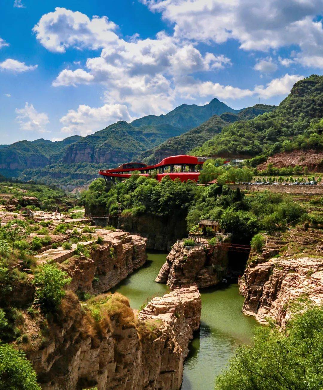 红旗渠分水岭景区图片