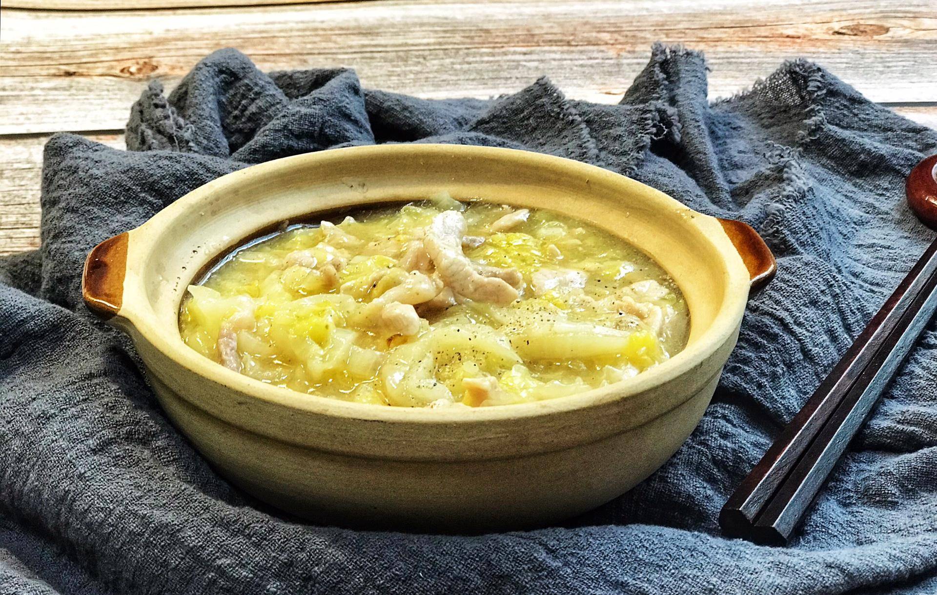 教你做上海菜烂糊肉丝,吃一口就爱上,鲜美入味_白菜_黄芽菜_黄豆芽