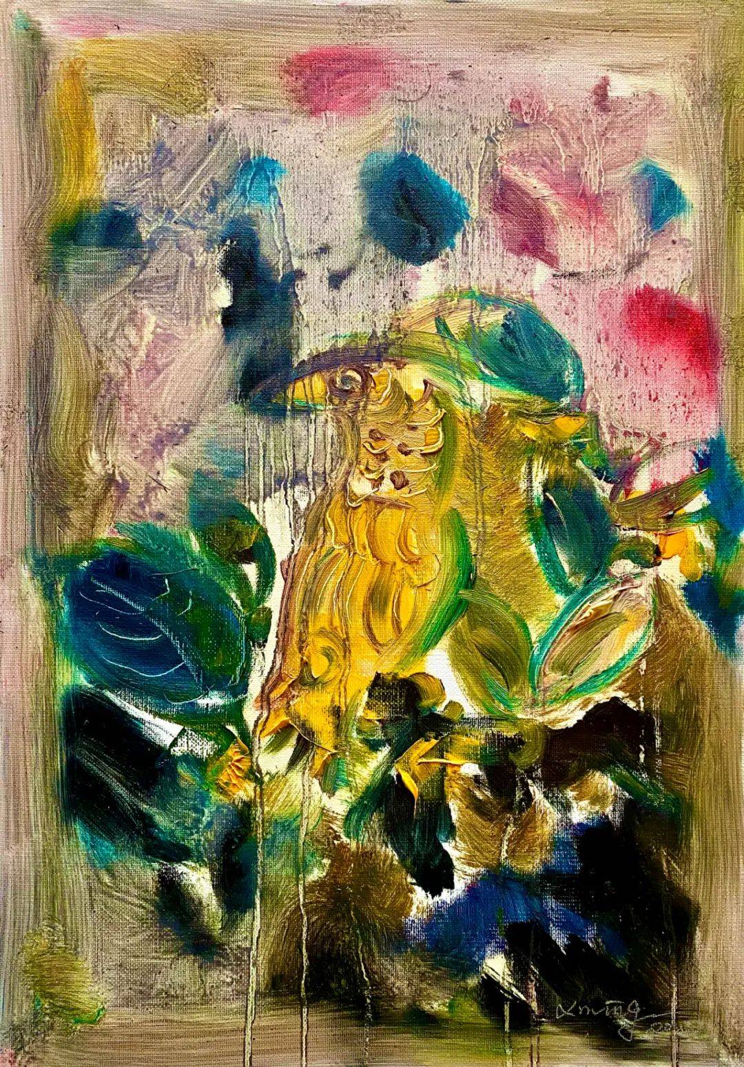 许明:画家与画_cm_油画_作品