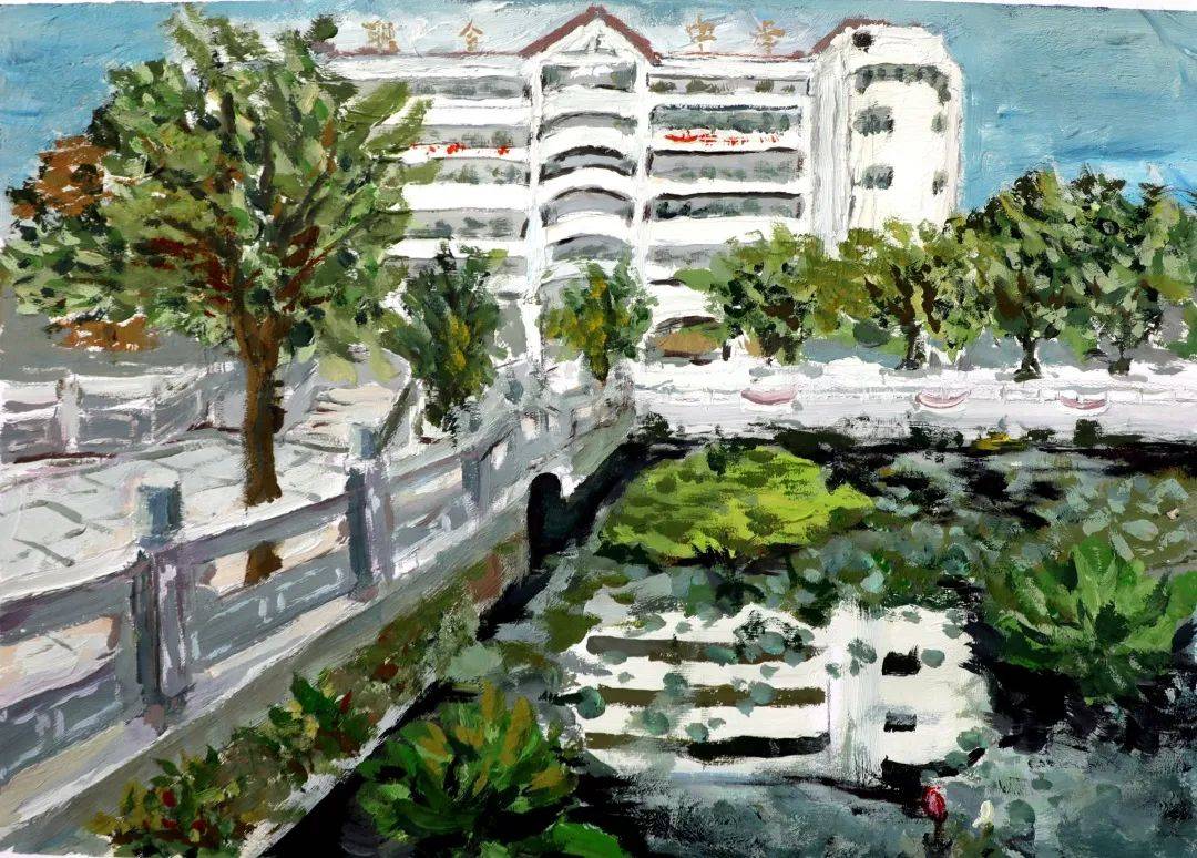 梅州市联合中学开展"联心绽放七十载,合力共谋新发展"主题书画展_活动