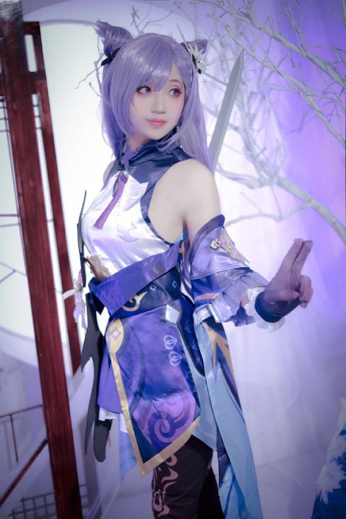 cos:原神刻晴cosplay正片12p-高梨梨纱