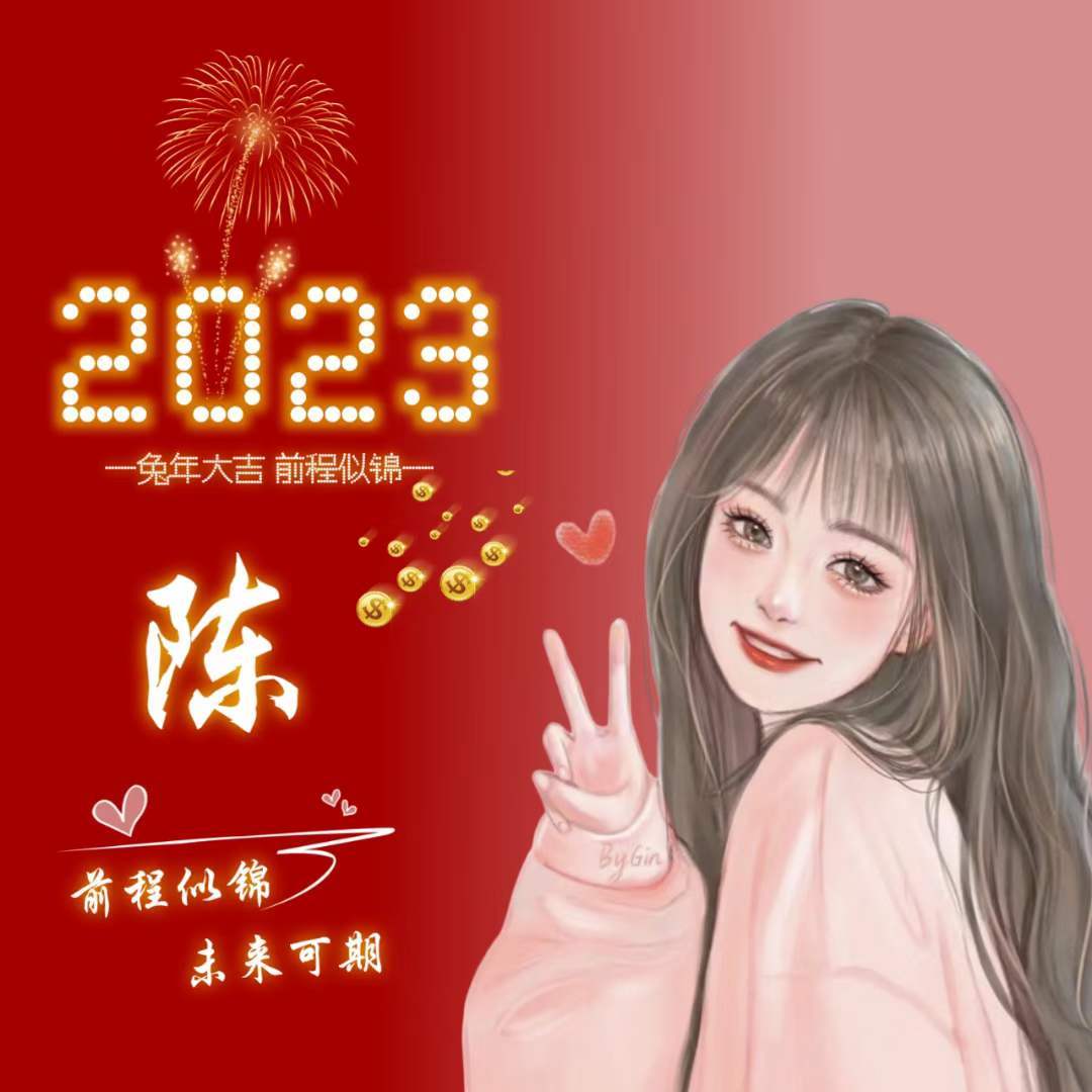 姓氏头像第124期,2023超好看的新年姓氏签名头像,请查收_评论_的力量