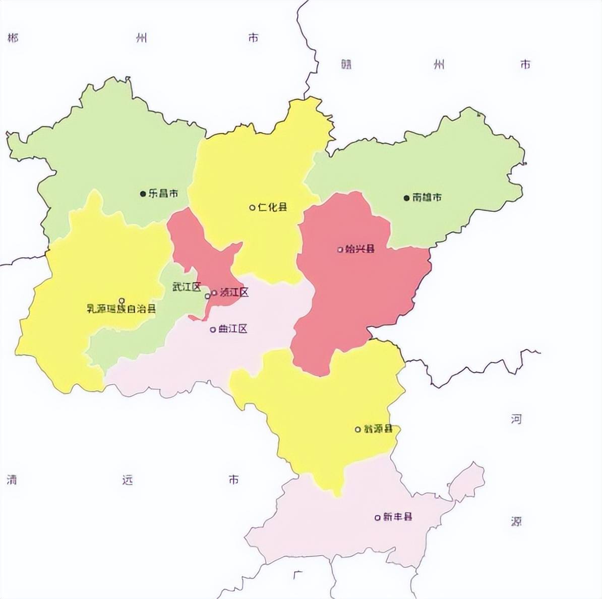 韶关市的区划变动,广东省的重要城市之一,为何有10个区县?