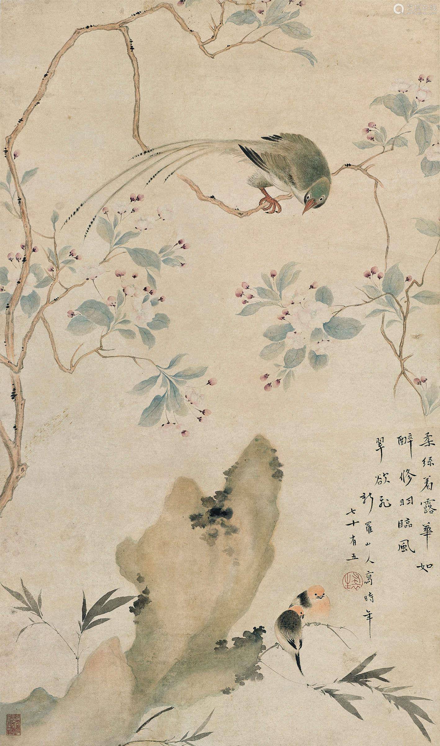 故宫怪画《蜂虎》,300年来争议不断让人难懂,放大10倍发现玄机_华喦