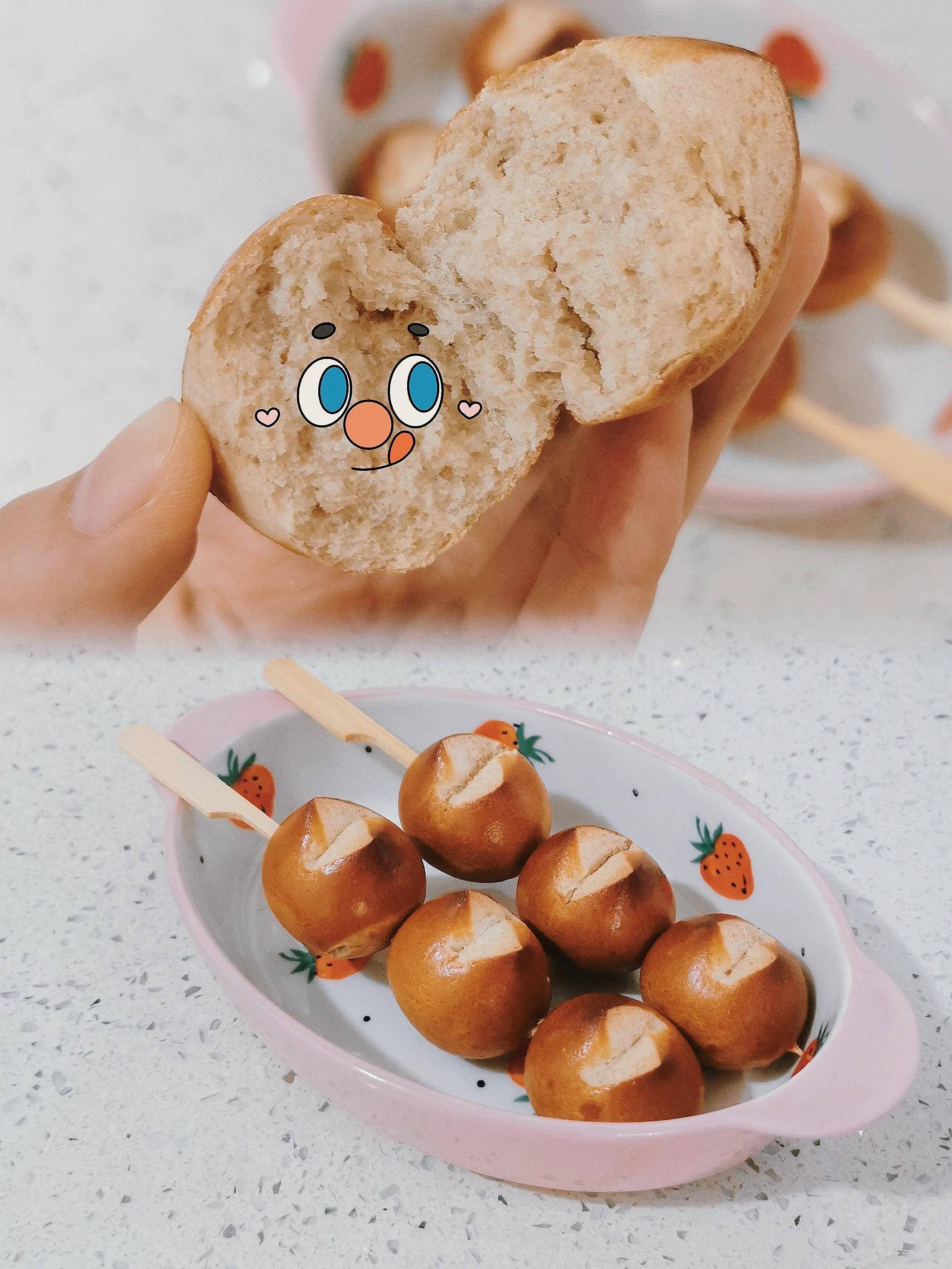 08全麦碱水小丸子～无糖无油_冷冻_面团_表面