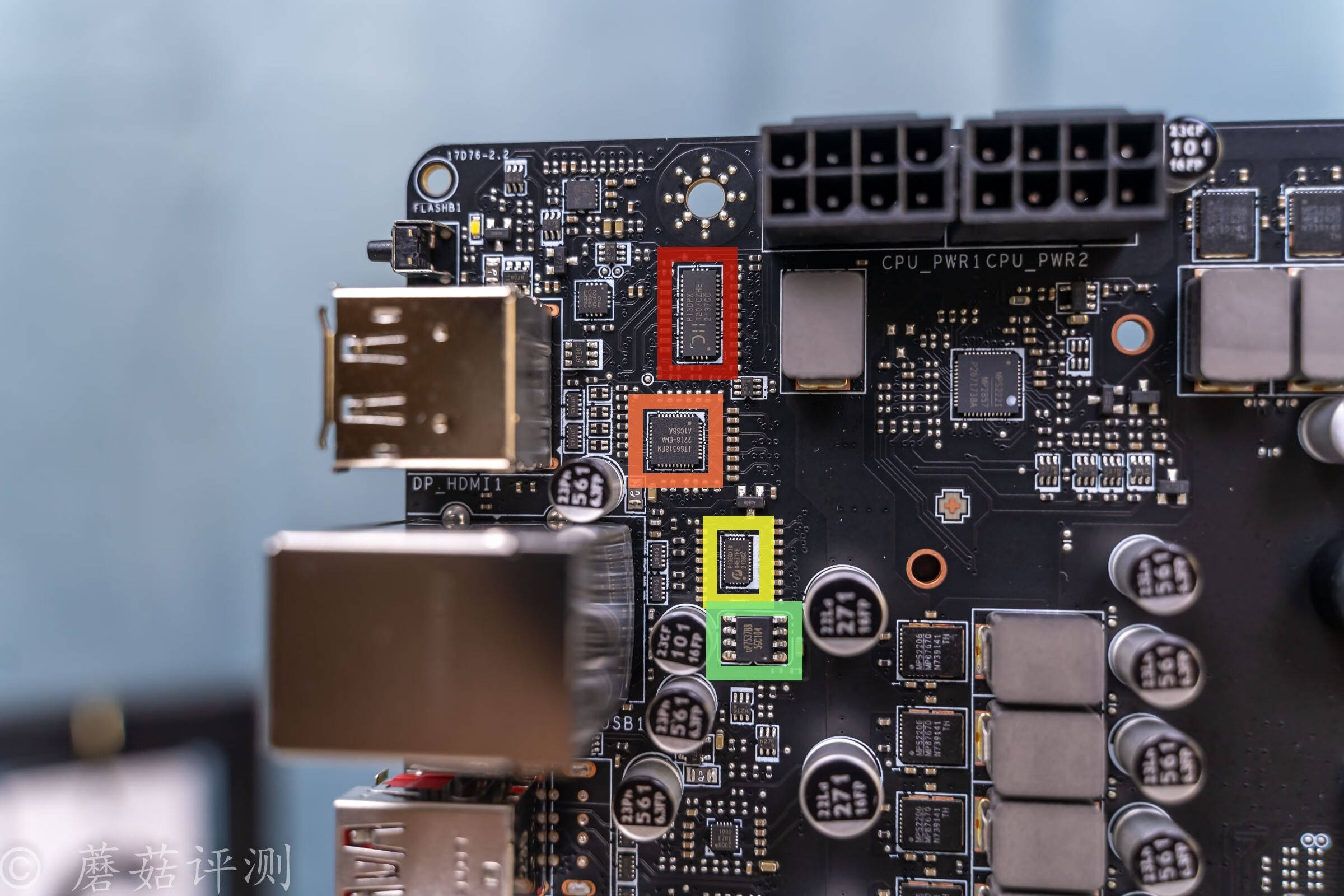 用料细节出色,小钢炮主板,微星b650m迫击炮wifi主板 拆解评测_供电