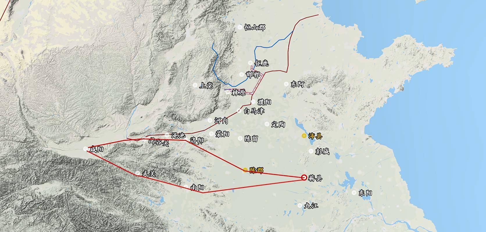 楚汉荥阳之战地图图片